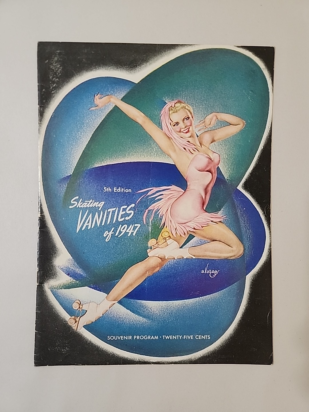 5th Annual Ice Skating Vanities of 1947 Souvenir Program Alberto Vargas Cvr Art