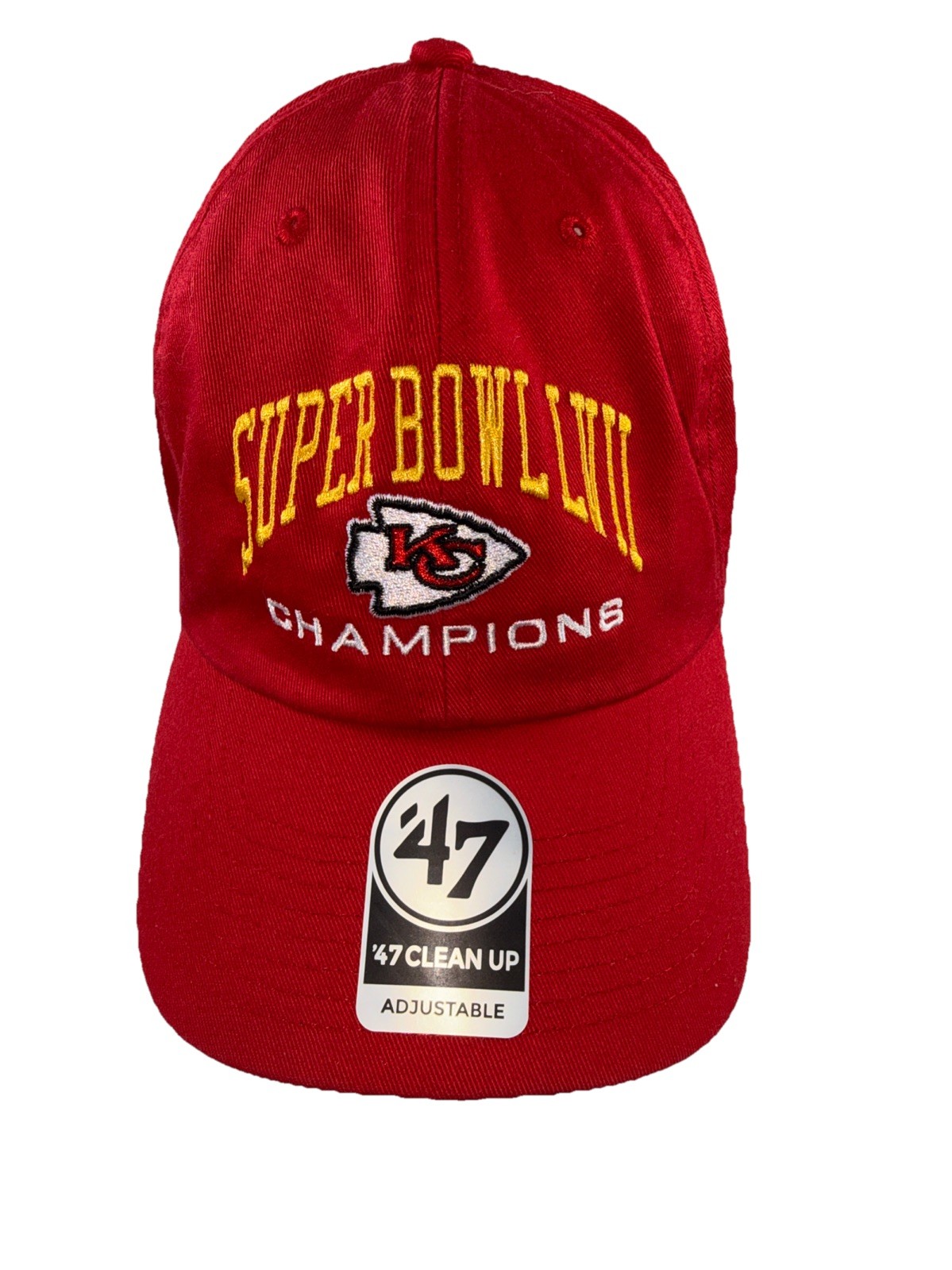 Super Bowl LVII Kansas City Chiefs Champions Hat Cap Strap Buckle 47 Brand