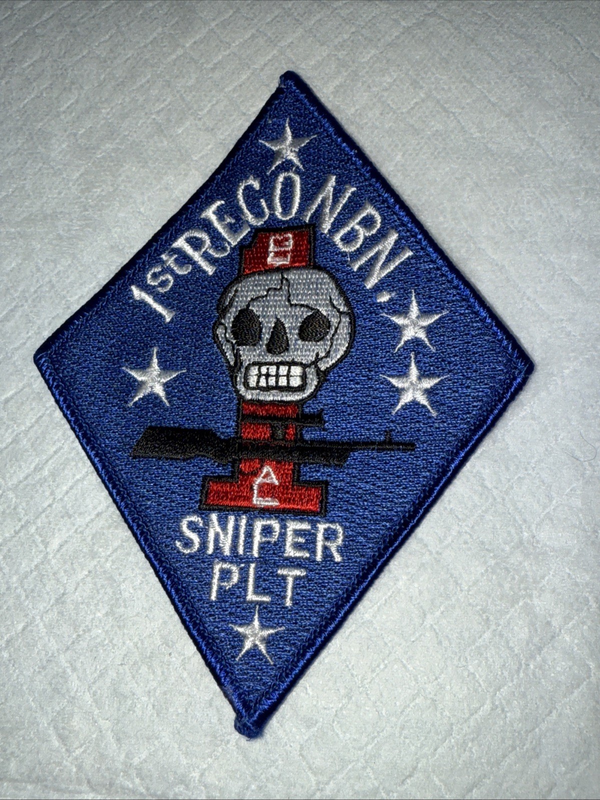 1st Recon Battalion US Marine Corps  Sniper Platoon Patch USMC #341