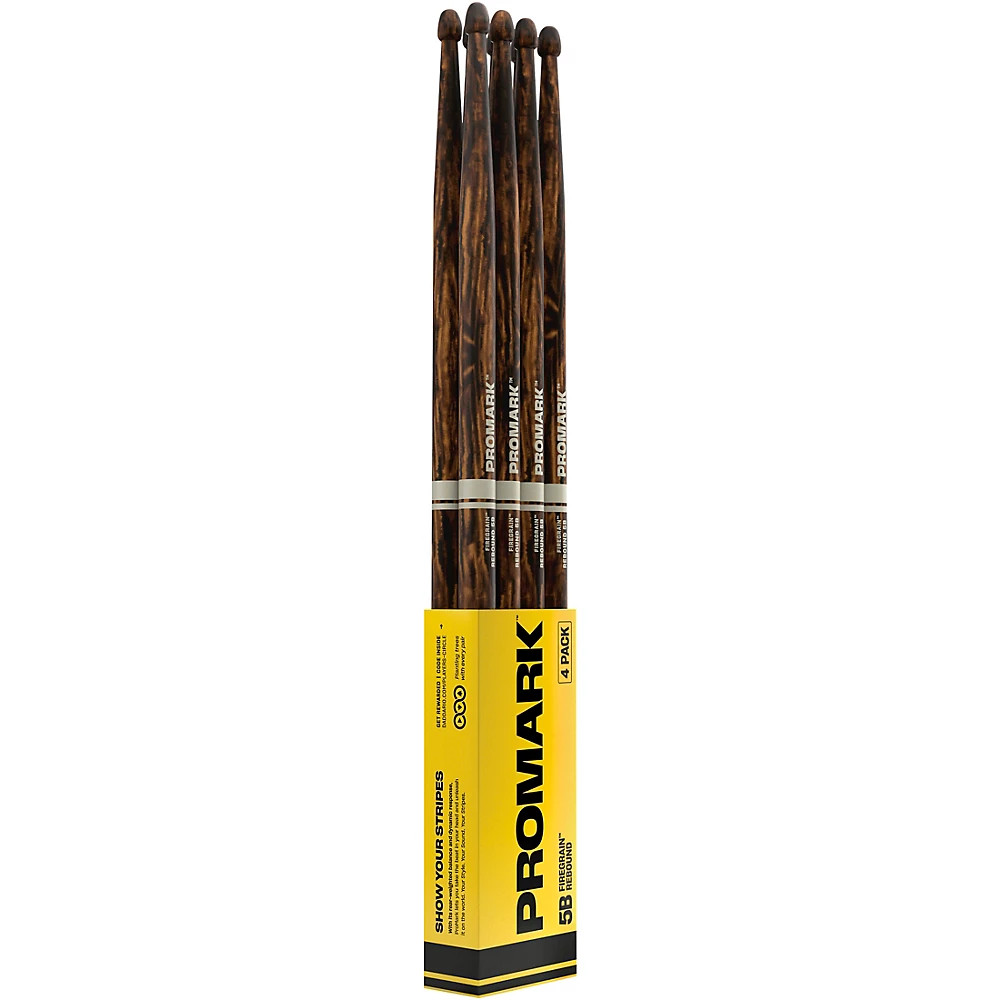 Promark FireGrain Rebound Acorn Tip 4 Pack 5B Wood