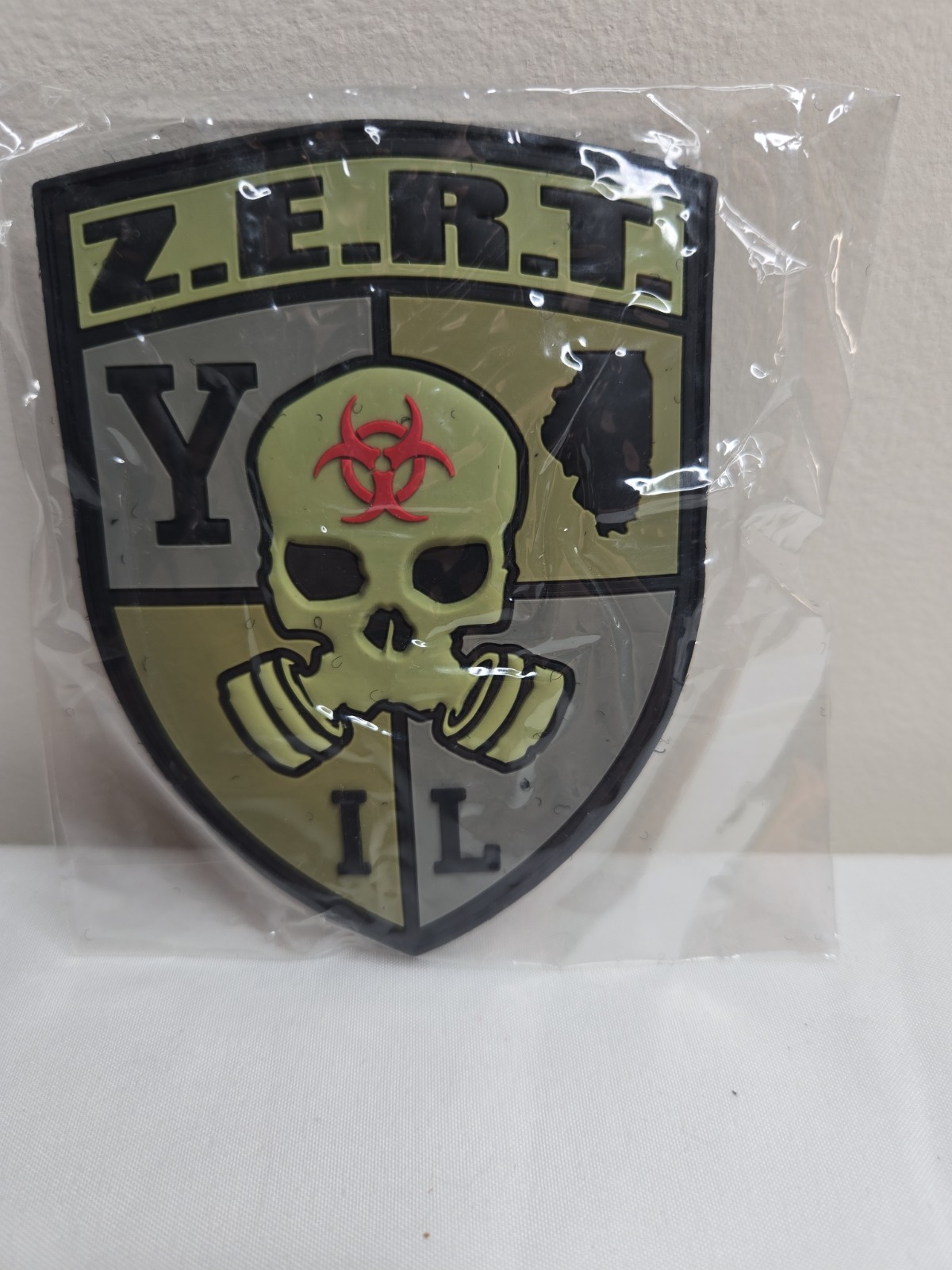 ZERT NATION Illinois State  PVC Morale Patch Zombie Zero Day