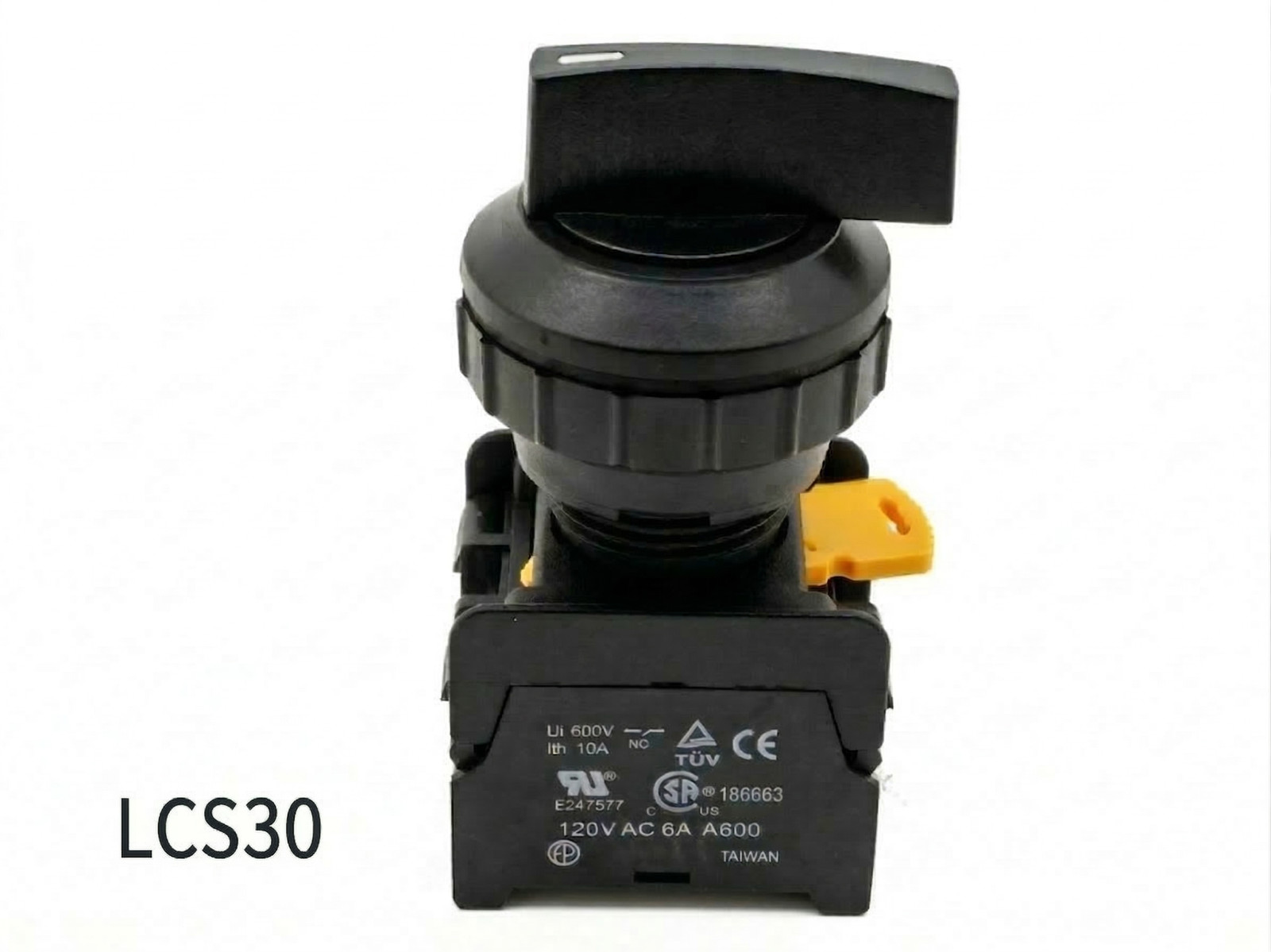 Alpinetech CS30 / LCS30 Black 30mm Maintained Selector Switch, 3P or 2P options