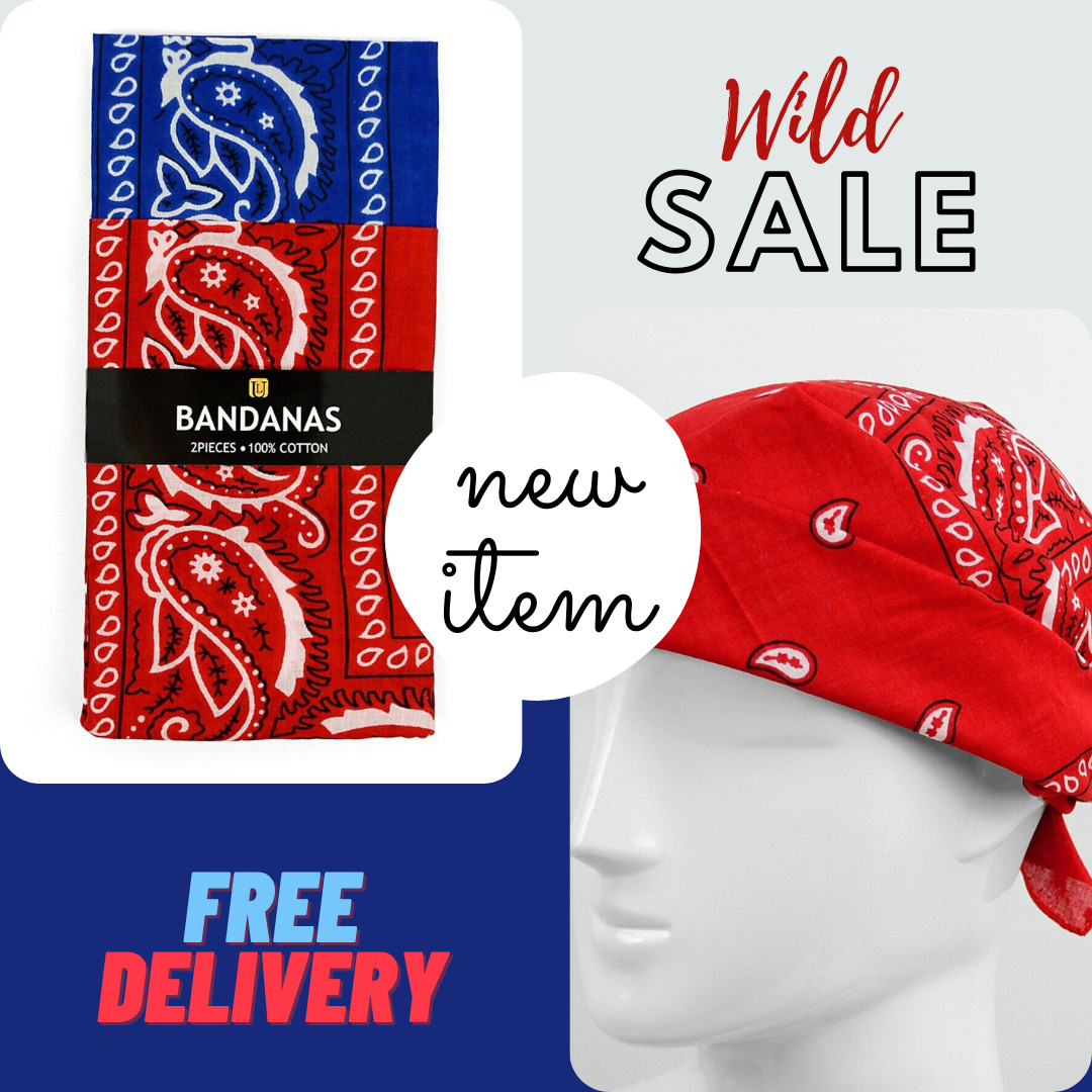 Bandana Navy & Red Duo Pack