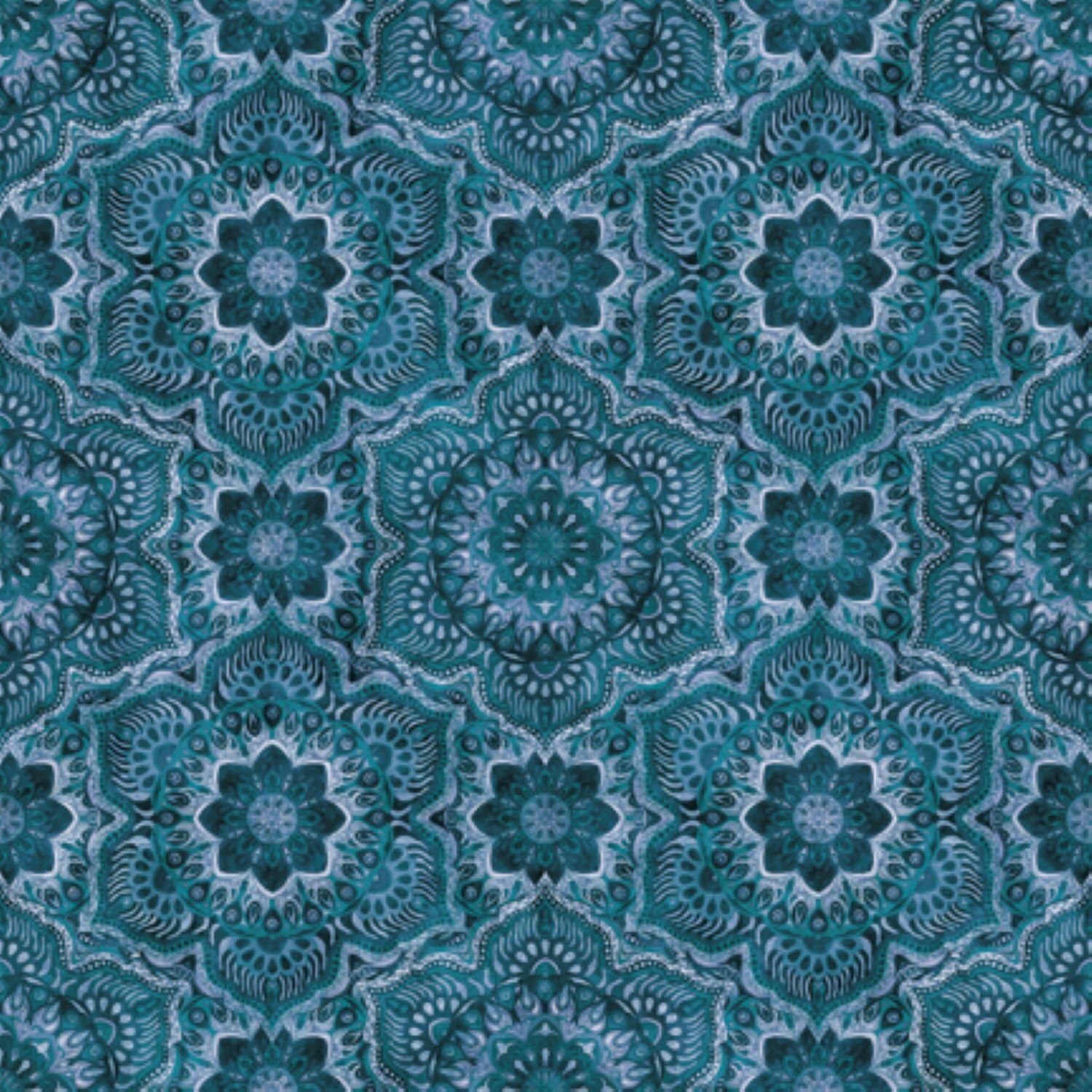 QUEEN BEE - Flower Medallion 108 Wide Backing