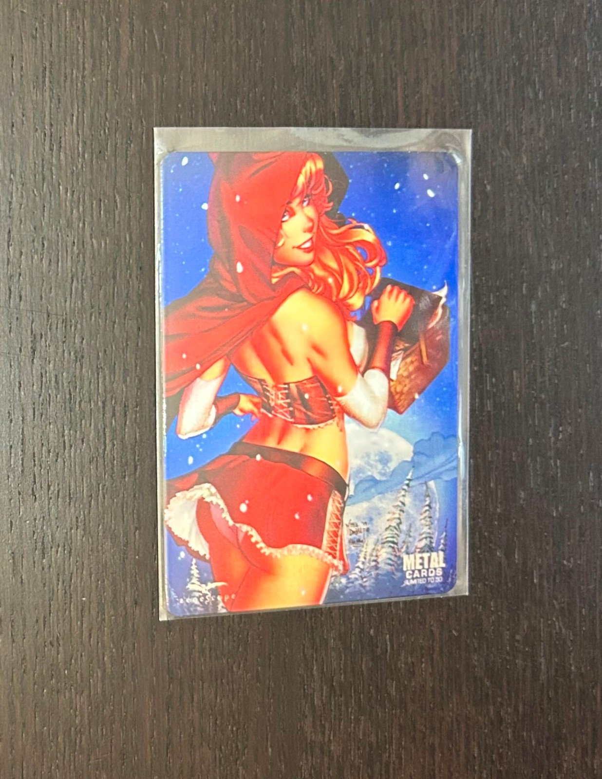 ZENESCOPE METALLIC CARD (76) -- Red Riding Hood -- Bad Girl Metal Card Limited