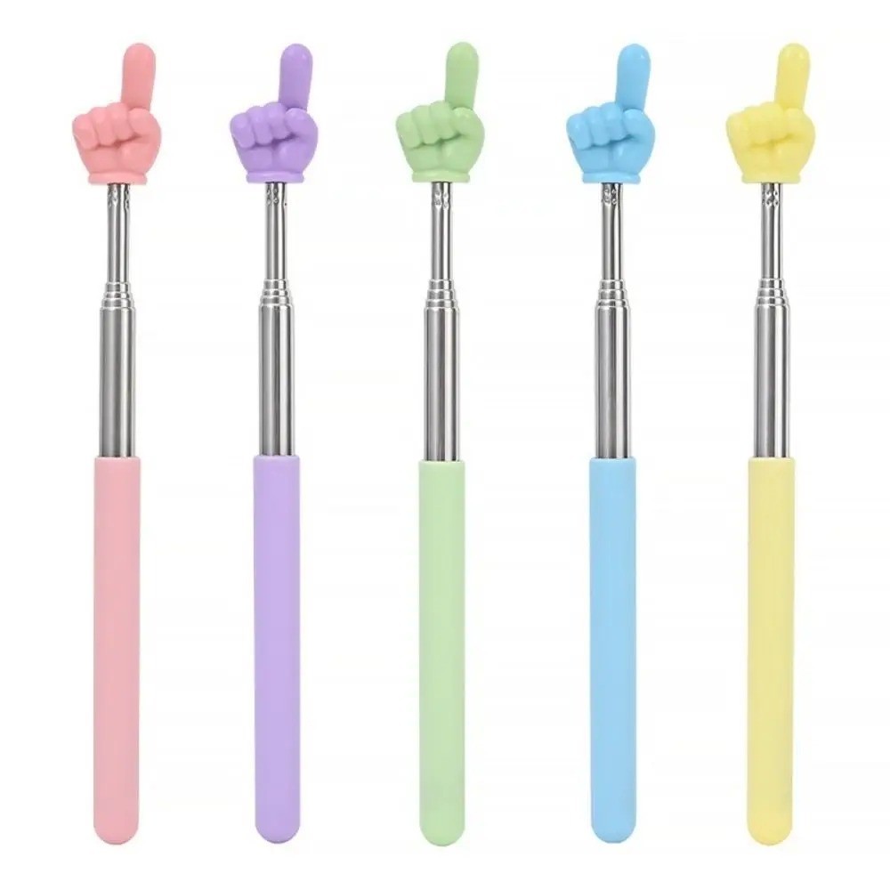 Telescopic Teaching Pointer Stick Finger Design Classroom Reading Pointer