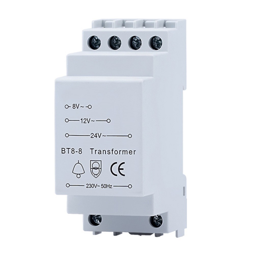 Easy Install Doorbell Transformer with 8V 12V 24V Voltage Compatibility