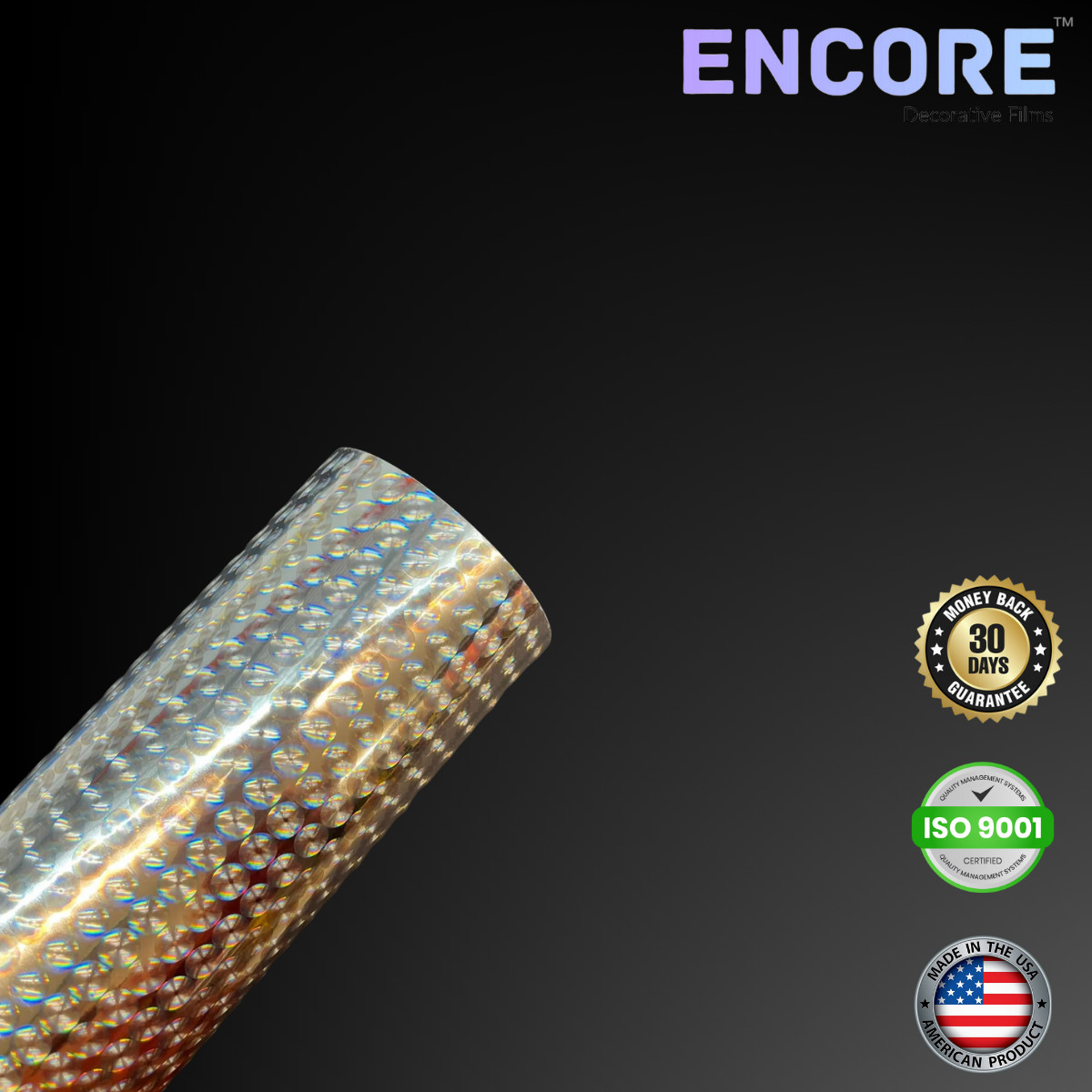 Encore® EFX21 Silver Bubbles Adhesive Vinyl for Decals/Stickers - MADE IN USA