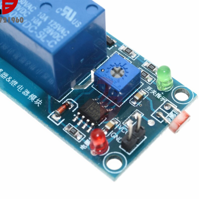 5/12V Relay Sensor Light Control Switch Module Detection Photoresistor Detector