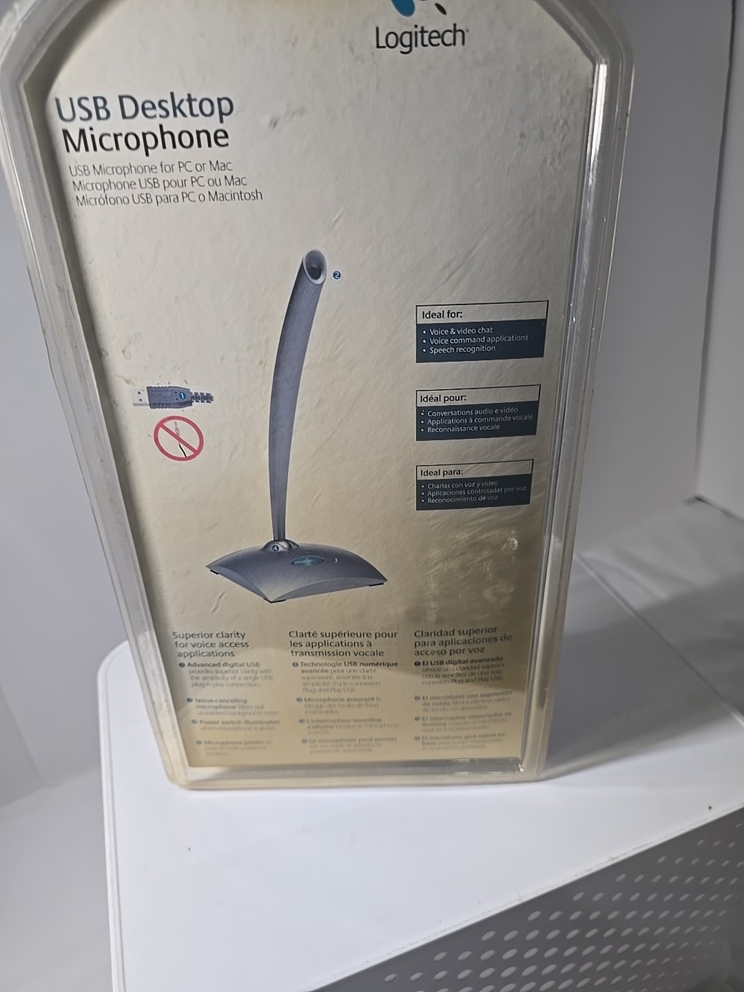 Logitech USB Desktop Microphone New