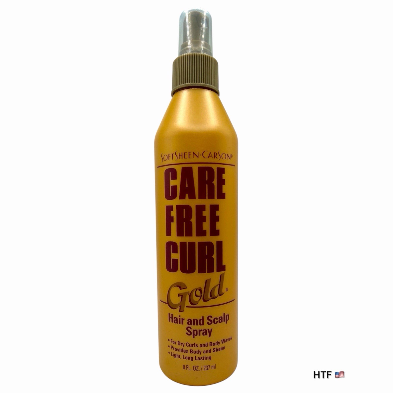SoftSheen Carson Care Free Curl Gold Hair and Scalp Spray -8 oz- New