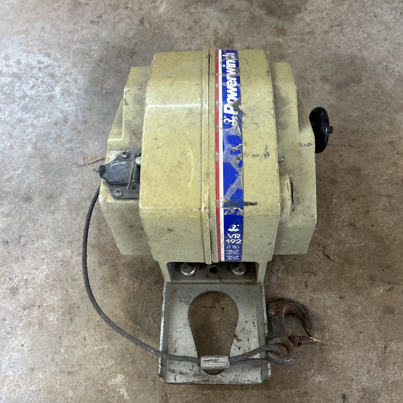 POWERWINCH VR192 Electric Boat Winch 3500 LB Single Line Pull (UNTESTED)