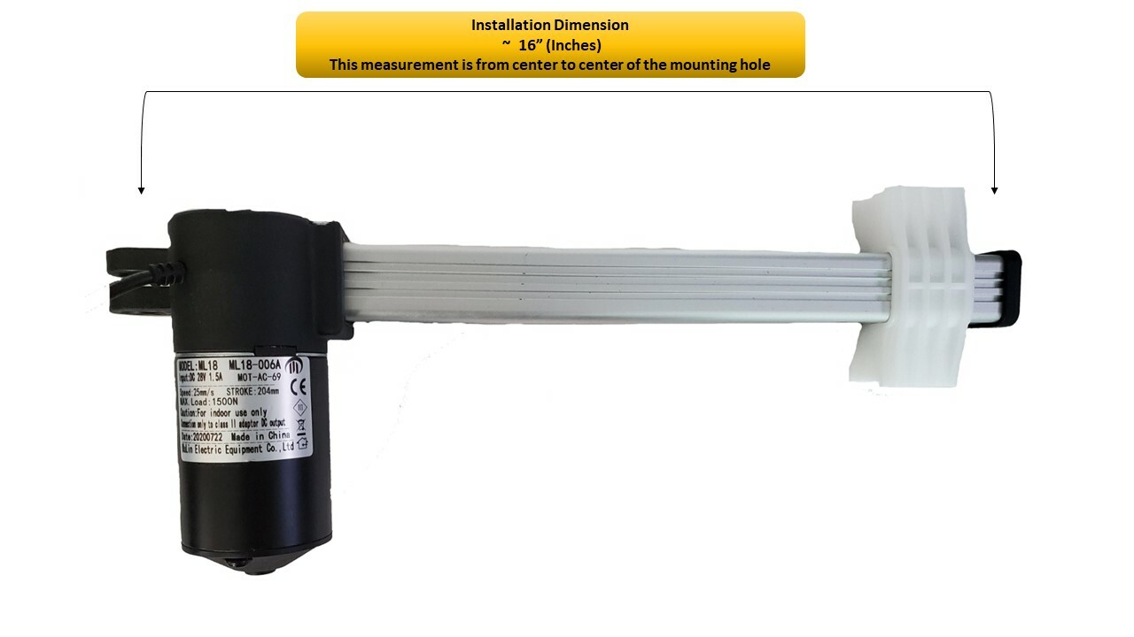 Mulin Electric Motor Actuator - ML18-006 Power Recliner Seat Motor