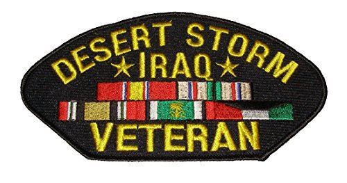 DESERT STORM IRAQ VET W/ CAMPAIGN RIBBONS PATCH ODS OIF GULF WAR IRAQI FREEDOM