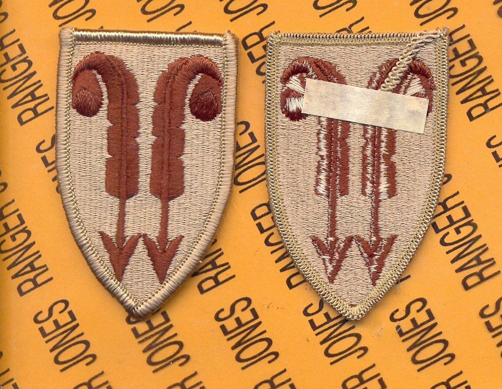 22nd Field Army Support Command Desert DCU 3" uniform patch m/e