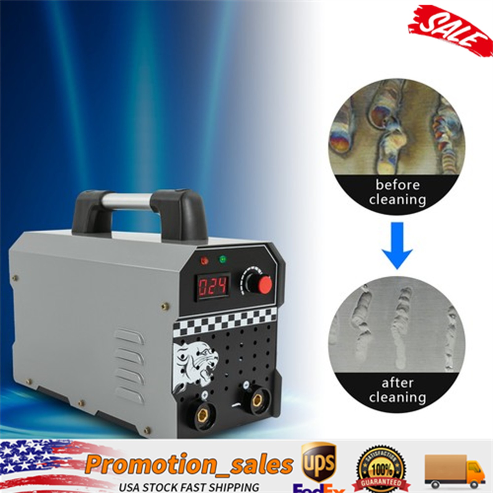 For Metal/arc/laser Welding 1000W Welding Bead Processor Weld Cleaning Machine