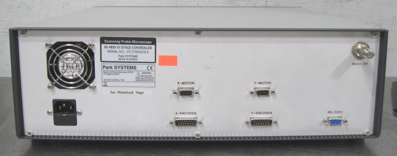 C199167 PSIA Park Systems XE-100 SPM Scanning Probe Microscope, Stage Controller