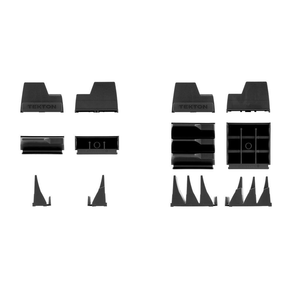 10-Tool Modular Slotted Organizer Set (Black)