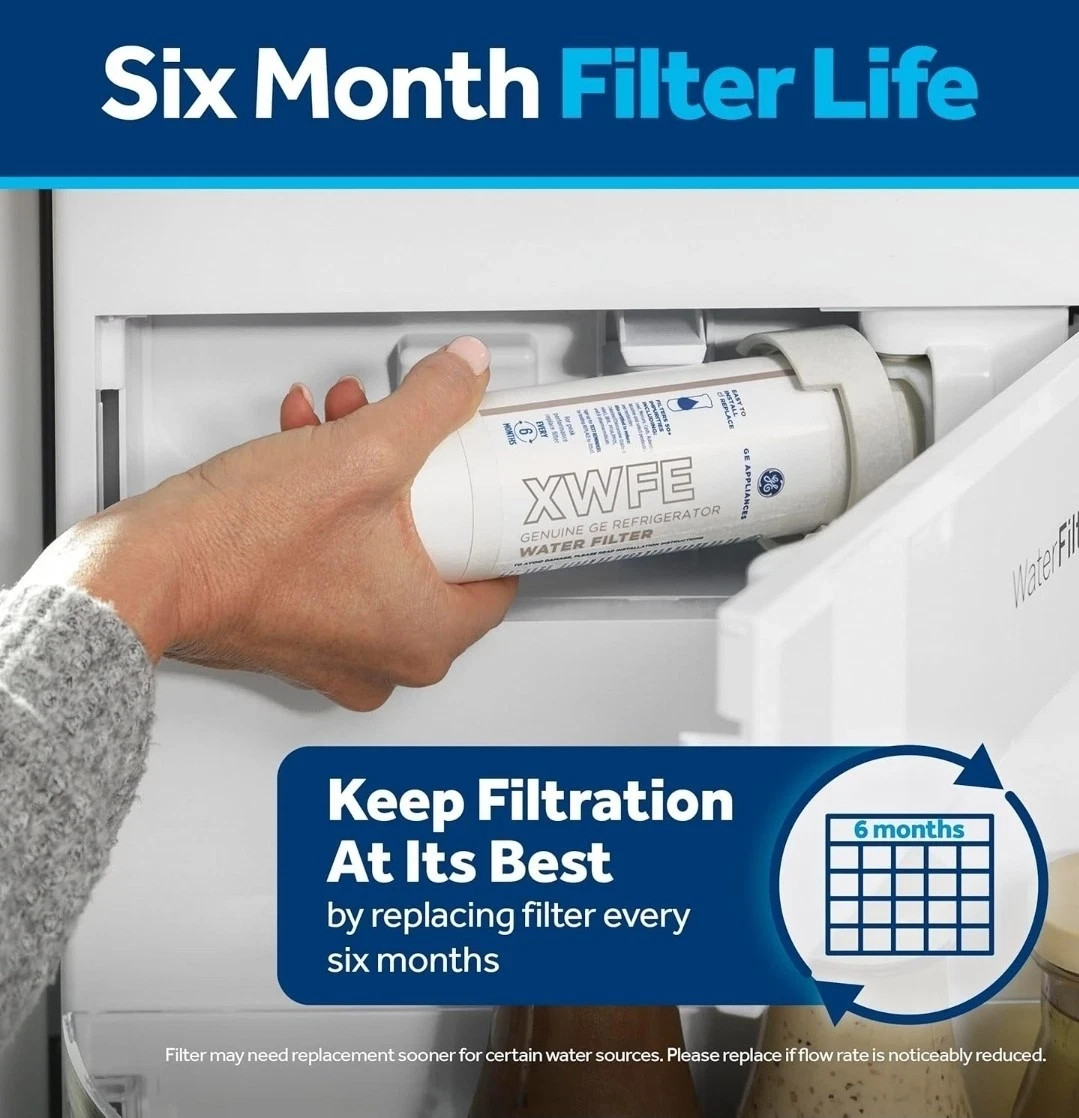 GE XWFE Water Filter - White Genuine Refrigerator Replacement Filter NEW