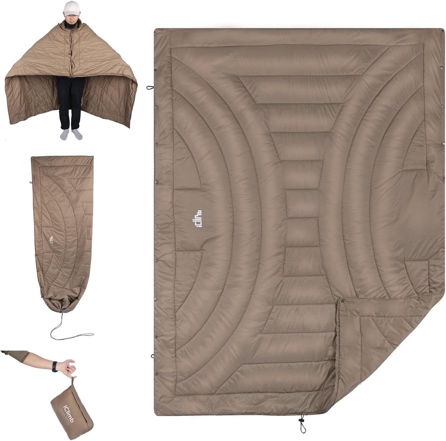 iClimb 3M Thinsulate Insulation Warm Camping Blanket Ultralight Compact