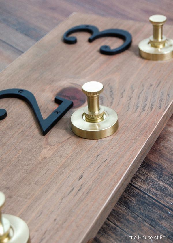 Grayson Hook in Brushed Brass - Single Prong