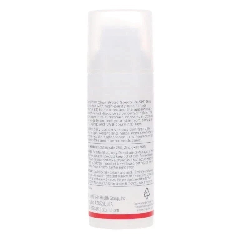 2x Elta MD UV Clear Broad-spectrum Facial Sunscreen SPF 46 1.7 oz EXP 2027 New!
