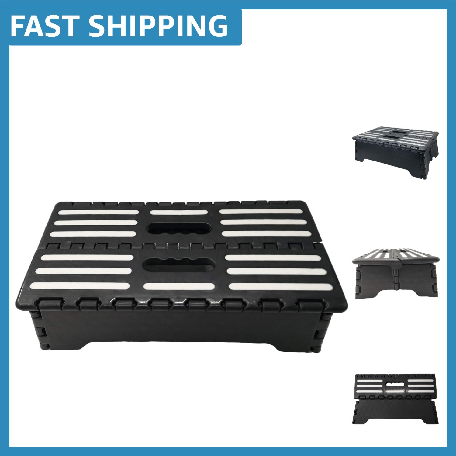 Folding Step Up Stool - Lightweight & Portable for Cars and Bathtubs, 240lbs Max