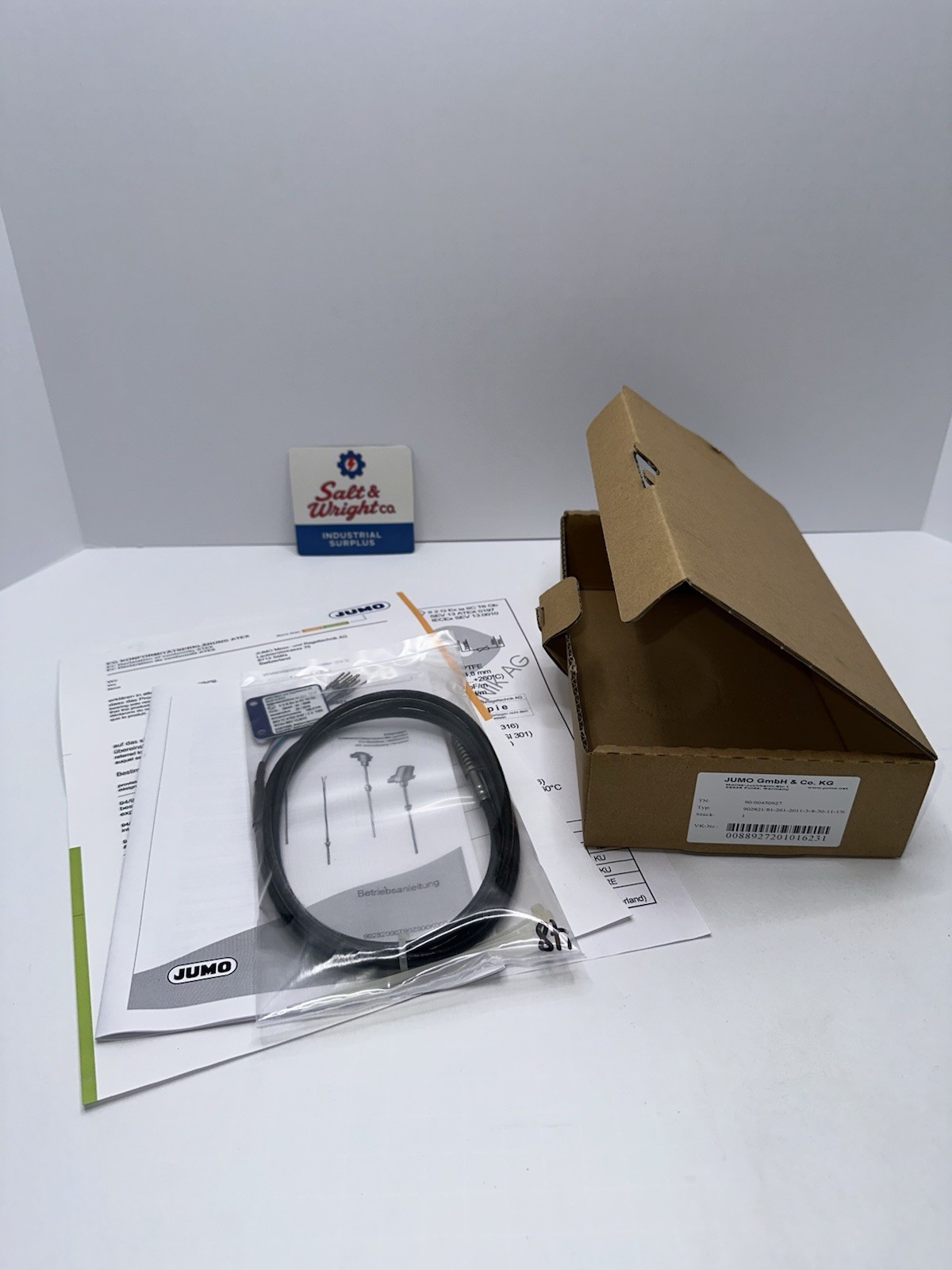 JUMO 902821/81-261-2011-3-8-30-11-15C RTD Temperature Probe