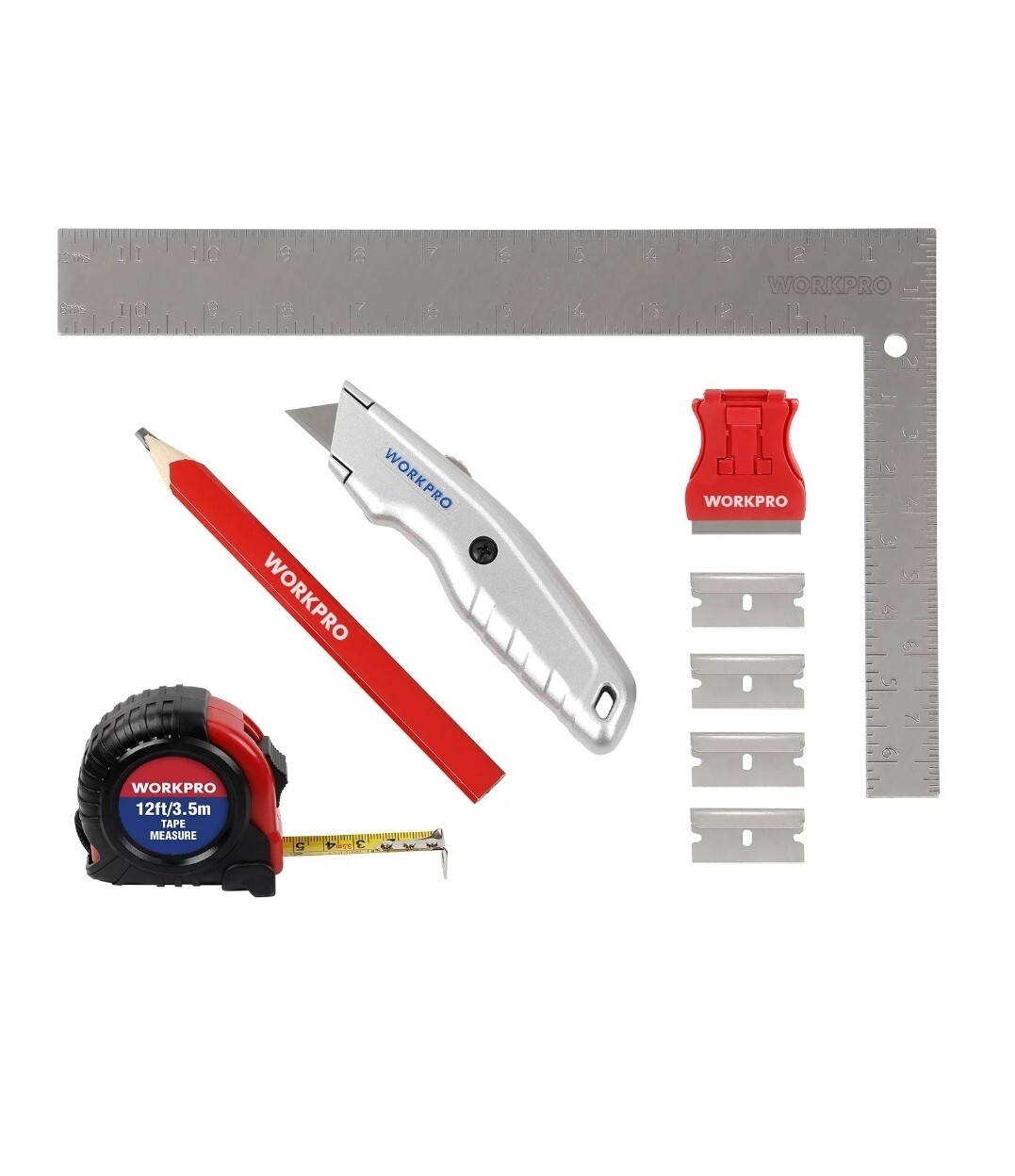 WORKPRO Peel & Stick Vinyl & Carpet Flooring Installation Materials 6-Piece [G6]