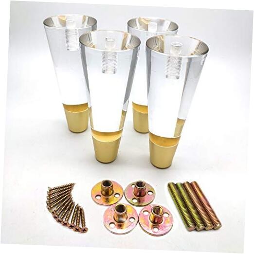 Sofa Acrylic Legs,4-Pack, Cabinet Furniture Legs 5.91" Height:5.91"(150mm)