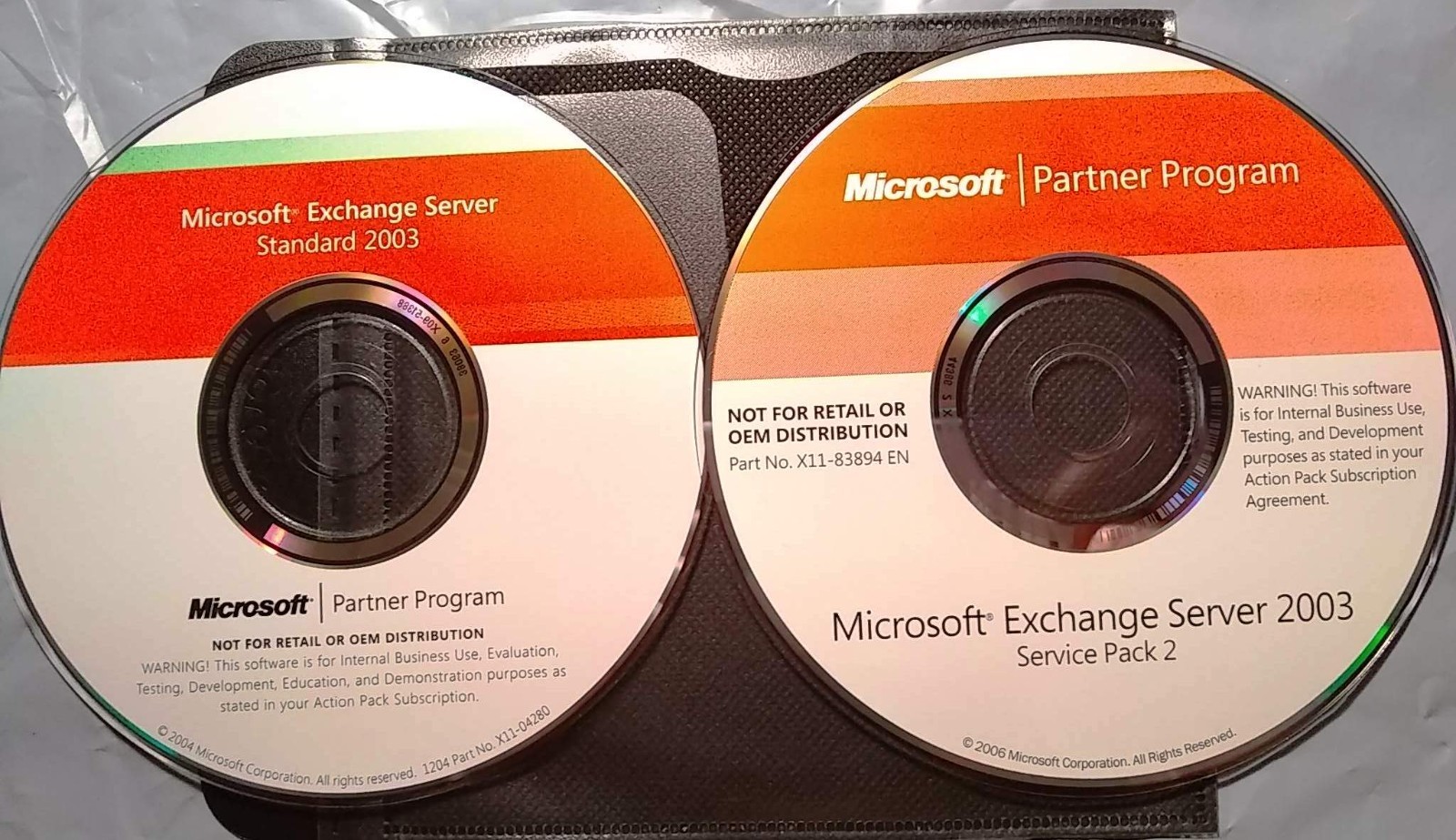 Microsoft Exchange Server Standard 2003 & SP2 Full Version w/ 3 Keys for 3 PCs