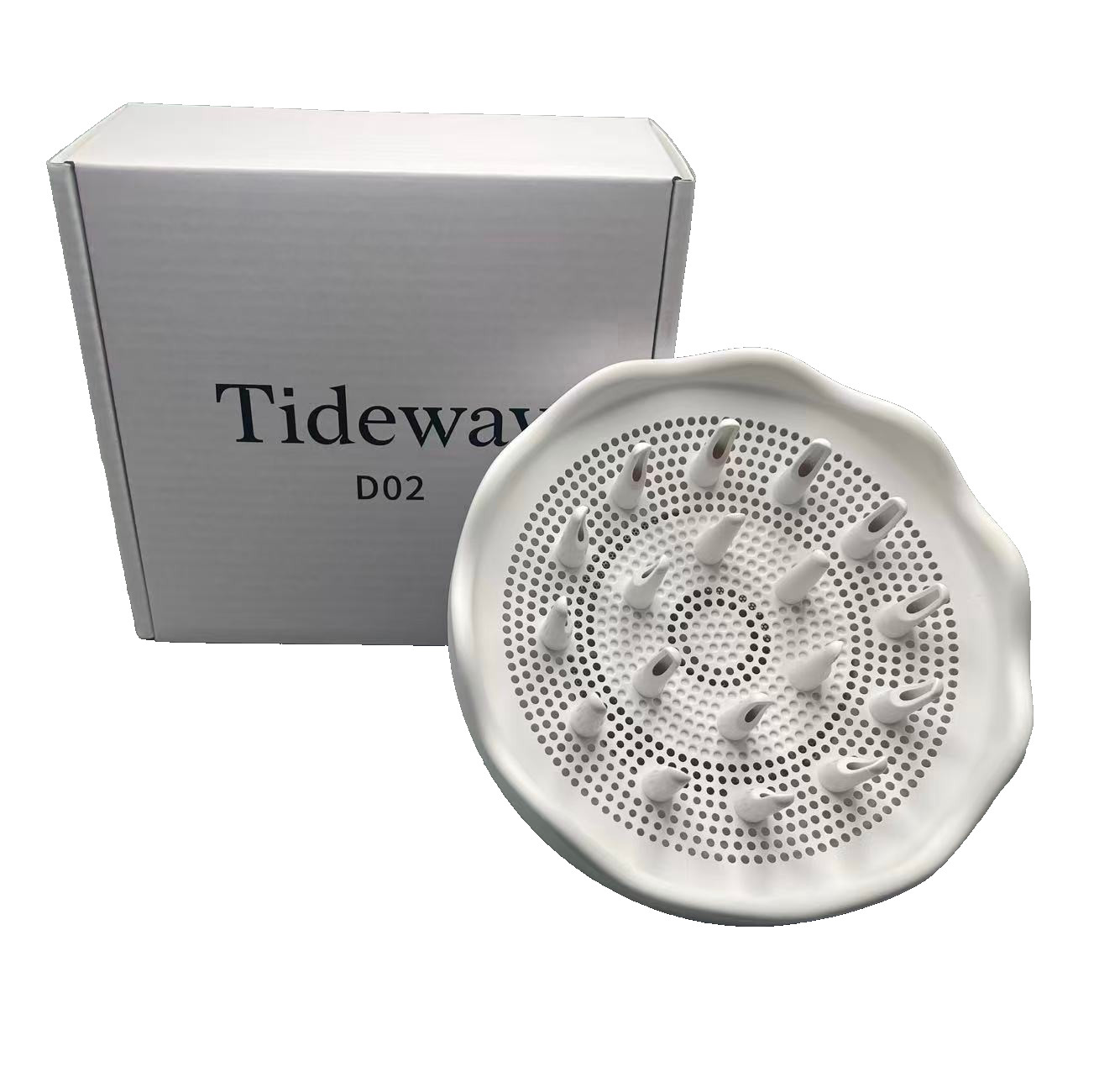 Tideway Hair Dryer Diffuser D02 Replacement HEAD ONLY White