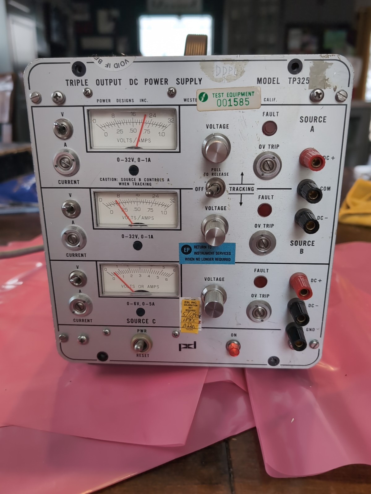 Triple Output DC Power Supply Model TP330