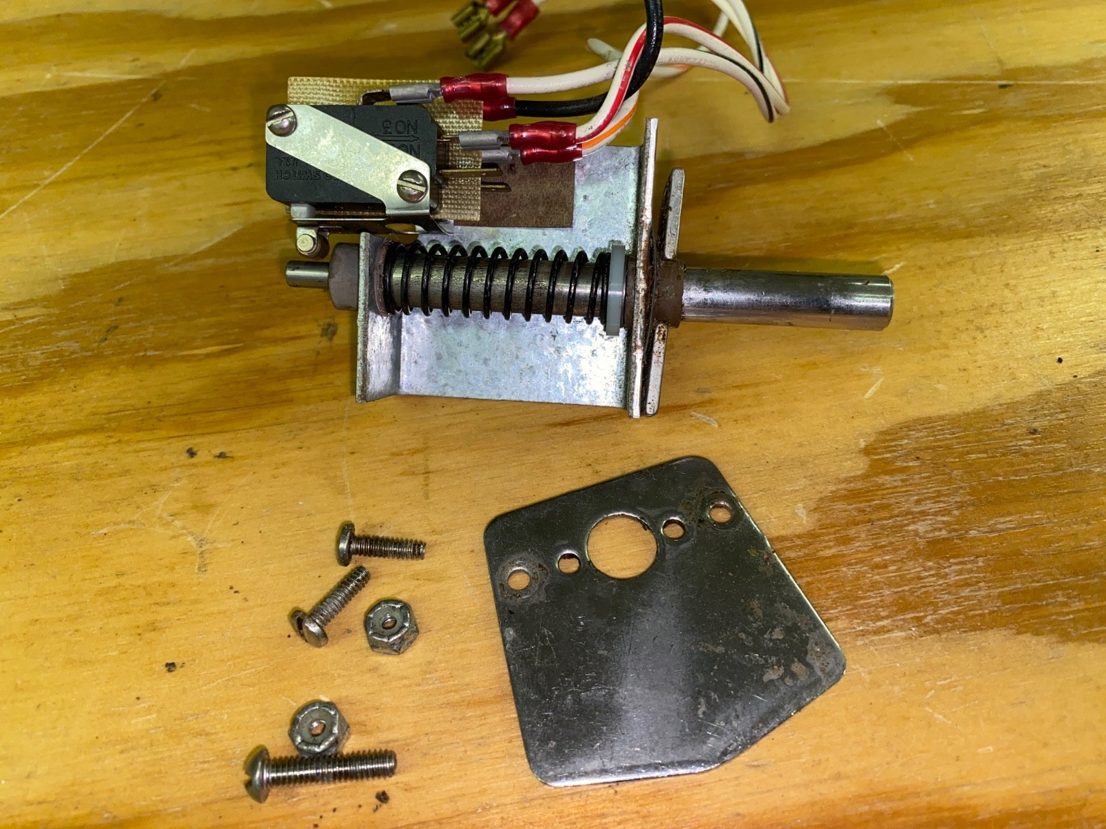 Taylor Ice Cream Machine Draw Switch Plunger Assembly OEM 358 152 162 168