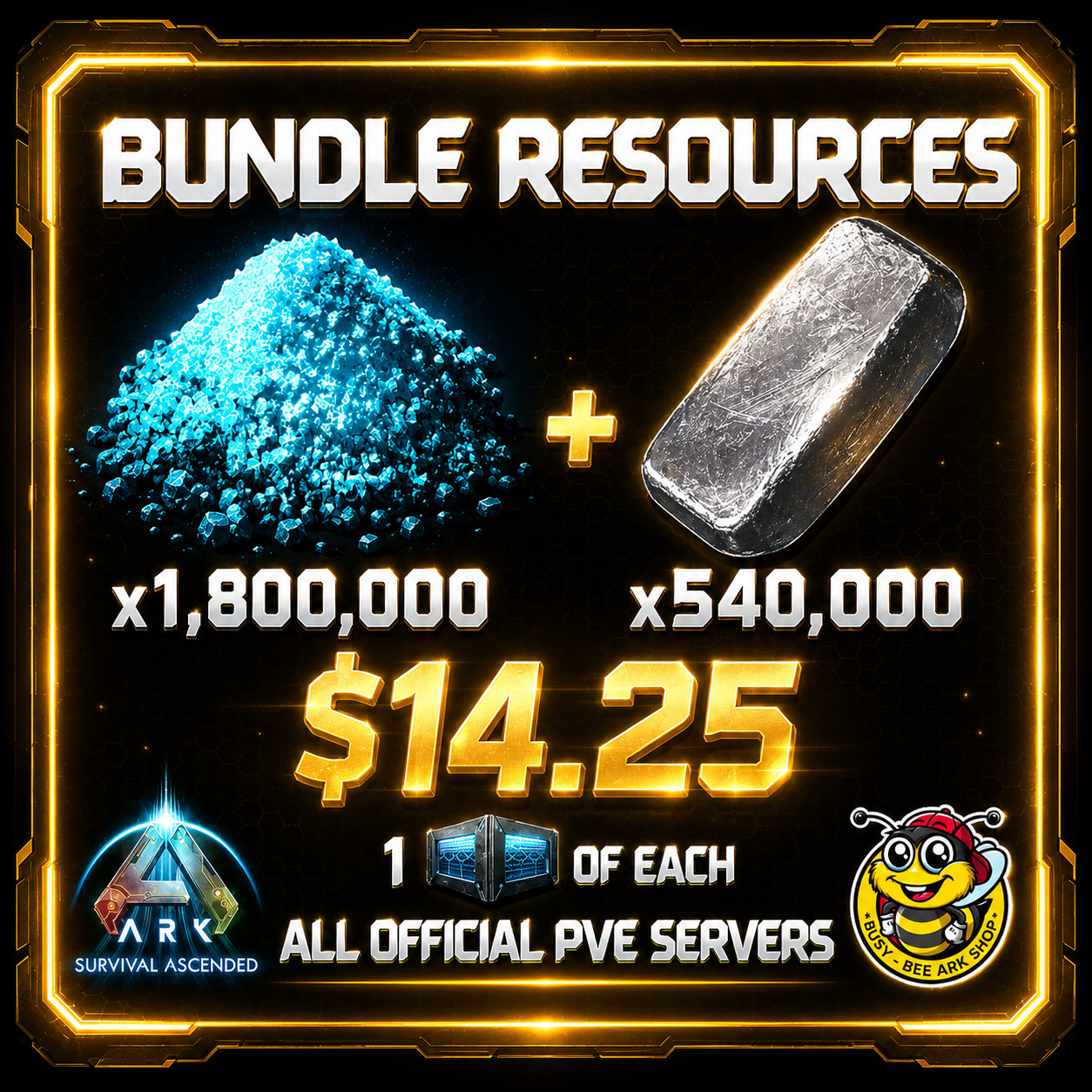 ARK-Survival-Ascended-PvE-Dust-Metal-Cheapest-Bundle-ASA-XBOX-PS5-PC-BusyBee