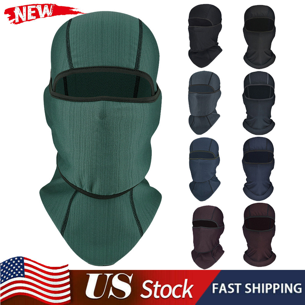 Windproof Fleece Neck Winter Warm Balaclava Ski Full Face Mask Neck Gaiter Scarf