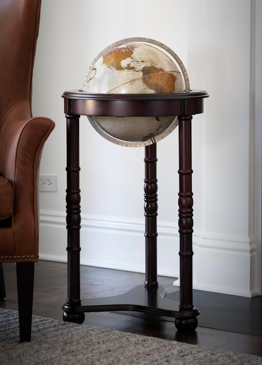 Replogle Lancaster Floor Globe, Bronze Metallic 12"