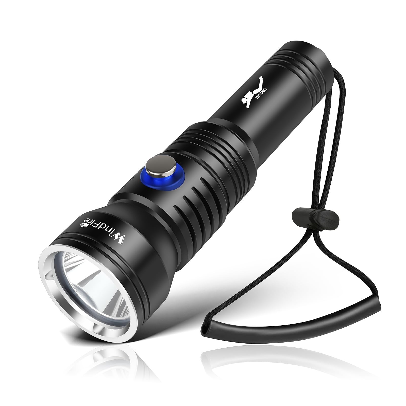 WINDFIRE Dive Light Scuba Diving Flashlight, IPX8 Waterproof 210 Feet Underwa...