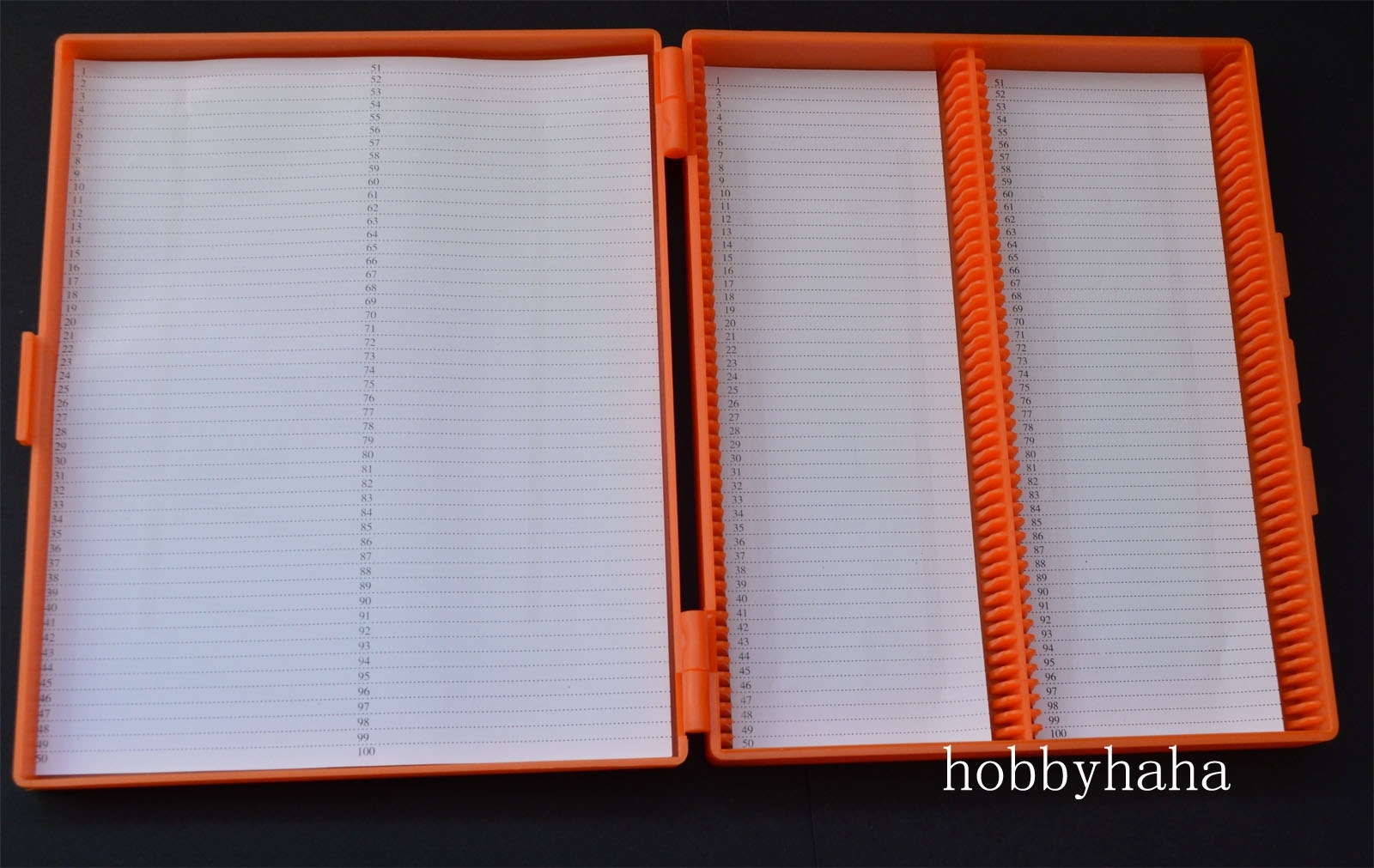 1pcs Microscope Slides Box Slide Storage Holds 100 Slides Color Randomly