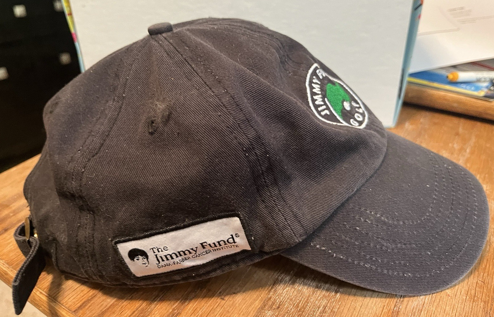 Jimmy Fund Golf Black Snapback Cap Hat Adjustable