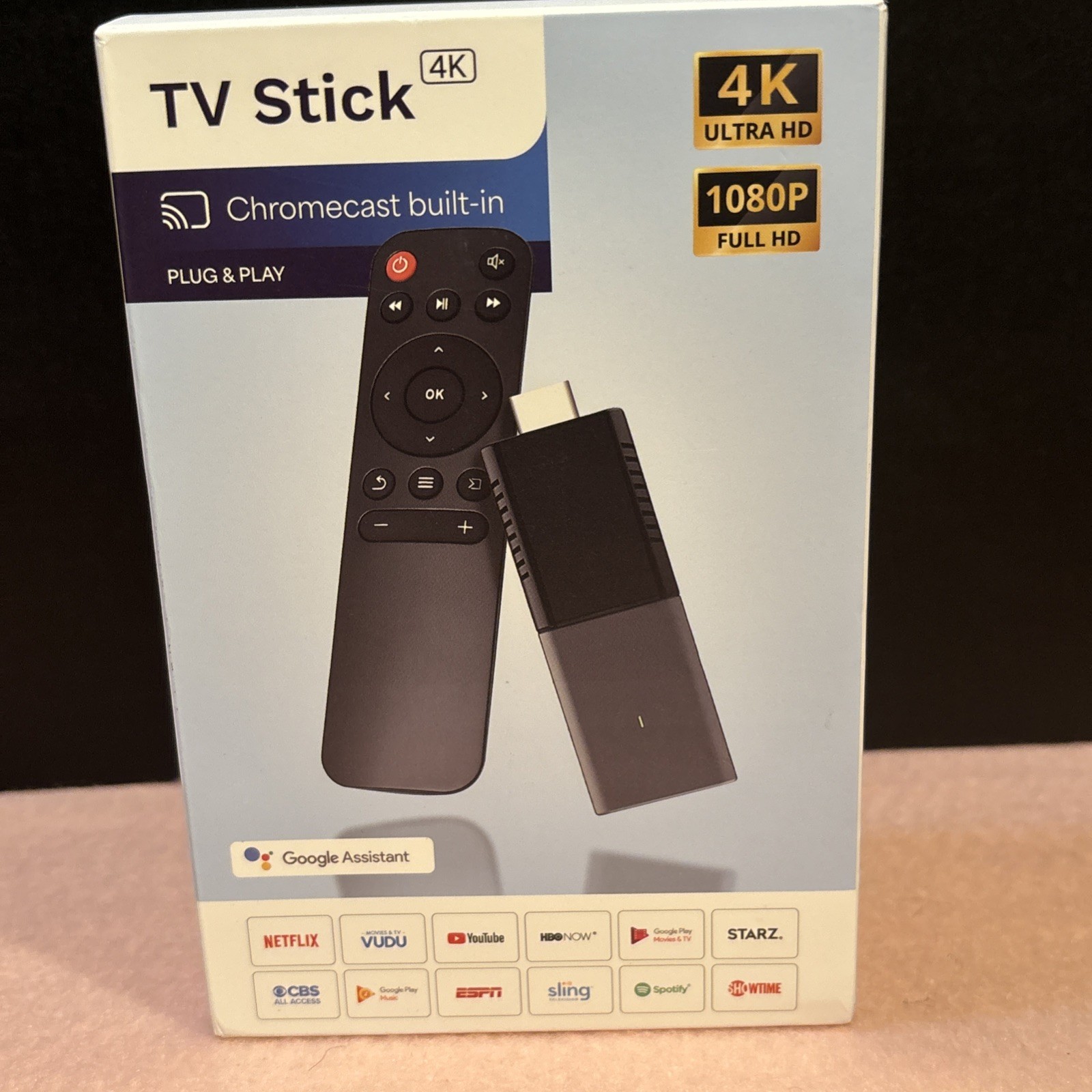 4K Ultra HD TV Stick Android Stream 1000's Of Channels-NIB