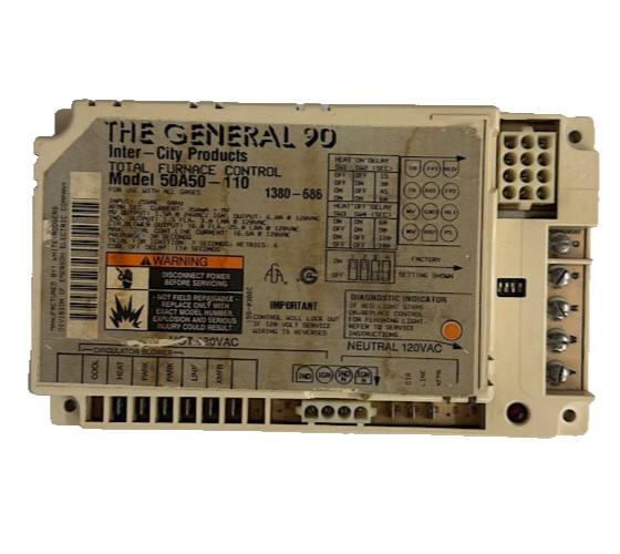 50A50-110 GUARANTEED WORKING Furnace Control Circuit Board 1380-686