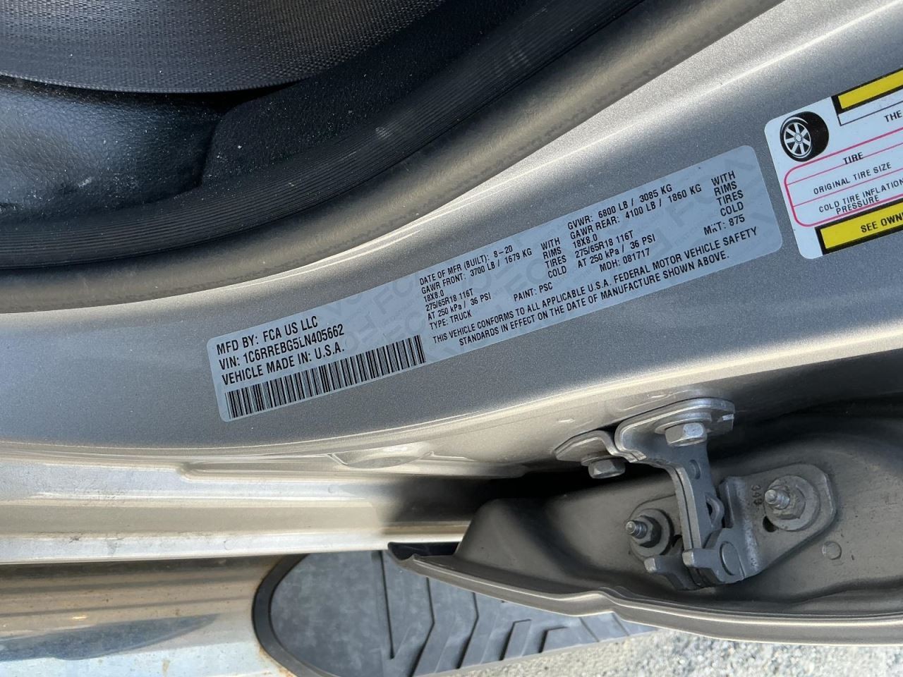 TDODR1500 2020 Glove Box 4992874