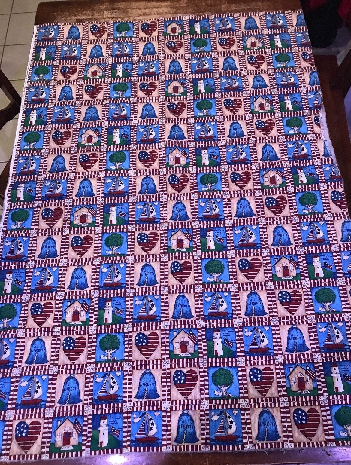 I Love America by Lisa Kelly and Ro Gregg Quilt Fabric  60 " X 42"