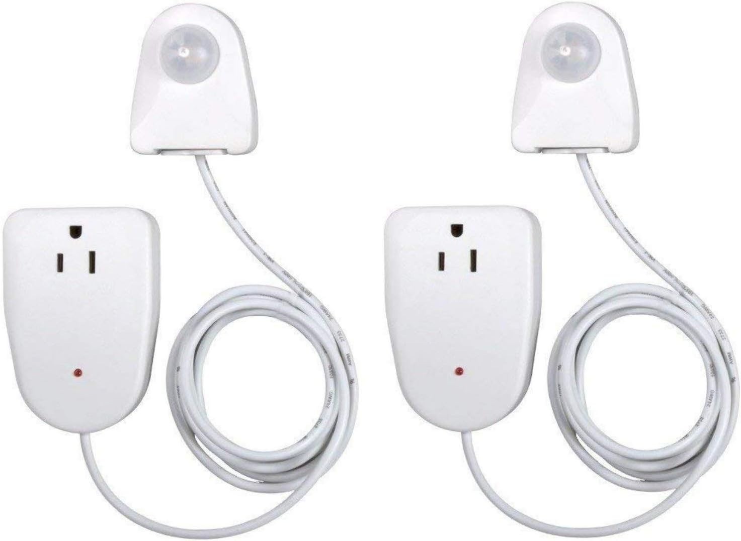 Motion Sensor Outlet Light Control, 2 Pack - 25ft Range