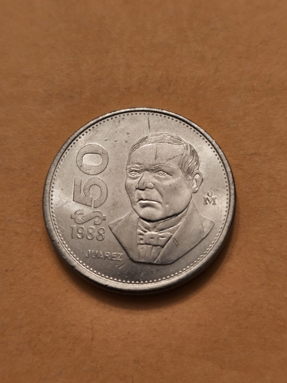 1988 🇲🇽 MEXICO 50 PESO WORLD COINS KM495a ALMOST-UNC DETAIL FREE SHIPPING