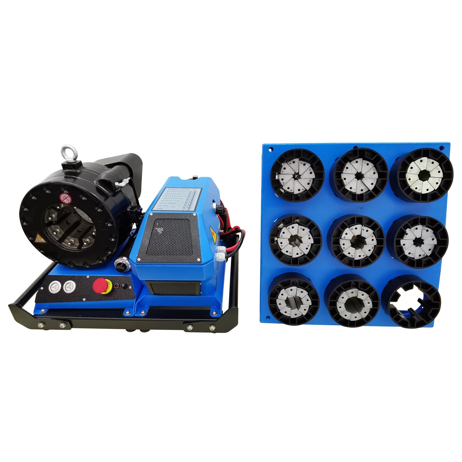 12V 2.1HP 0.39"-2.40" Hydraulic Hose Tube Shrinking Machine with 13 Dies