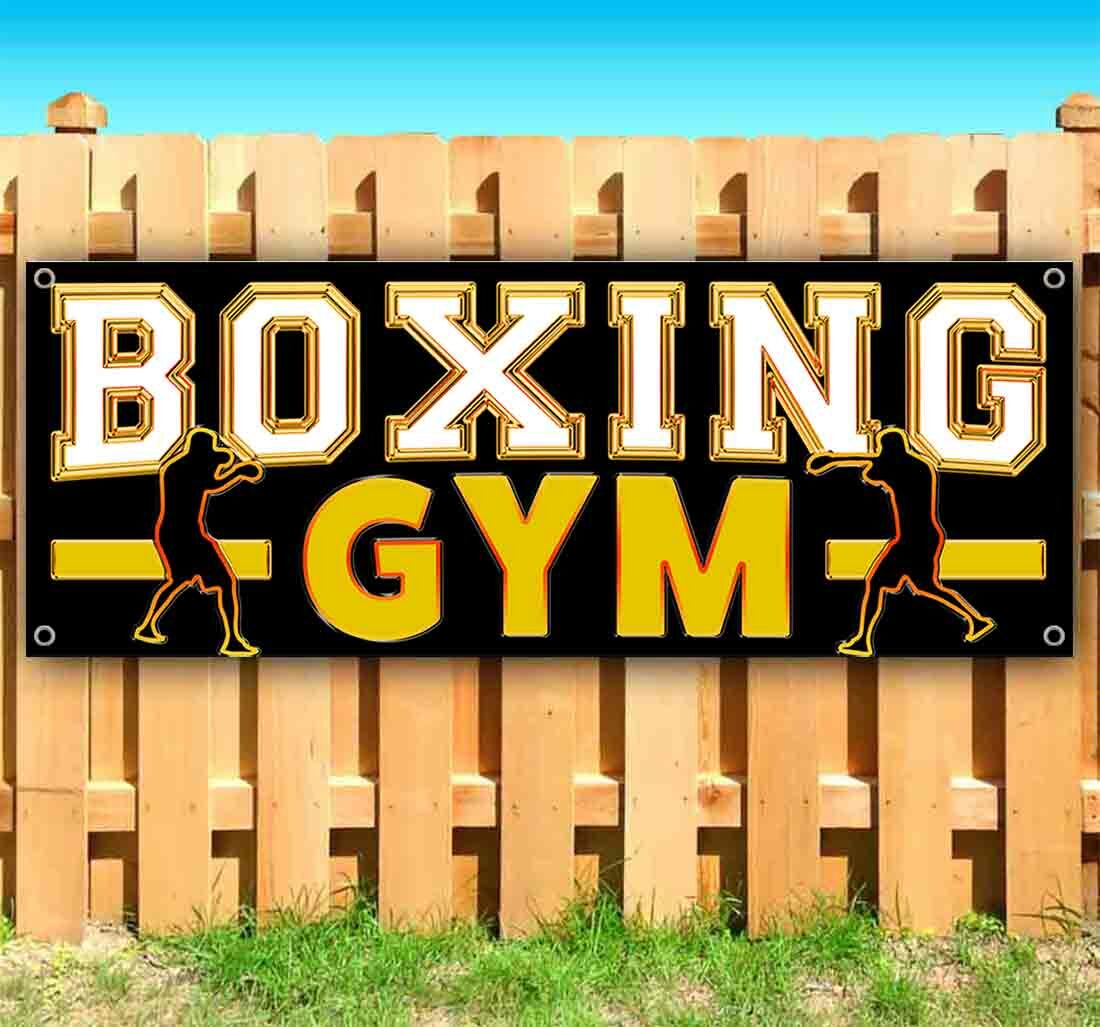 BOXING GYM Advertising Vinyl Banner Flag Sign Many Sizes FITNESS WORKOUT
