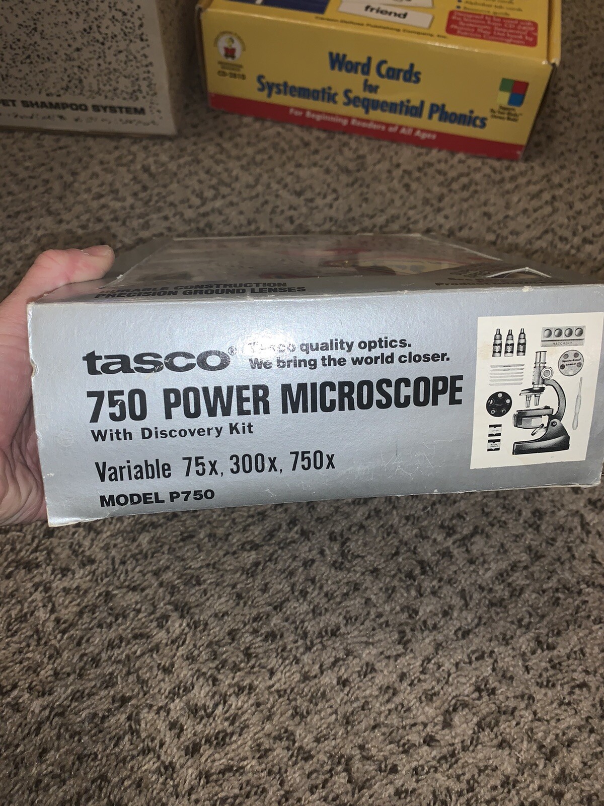 Vintage Tasco Microscope 600 Power Microscope with Box