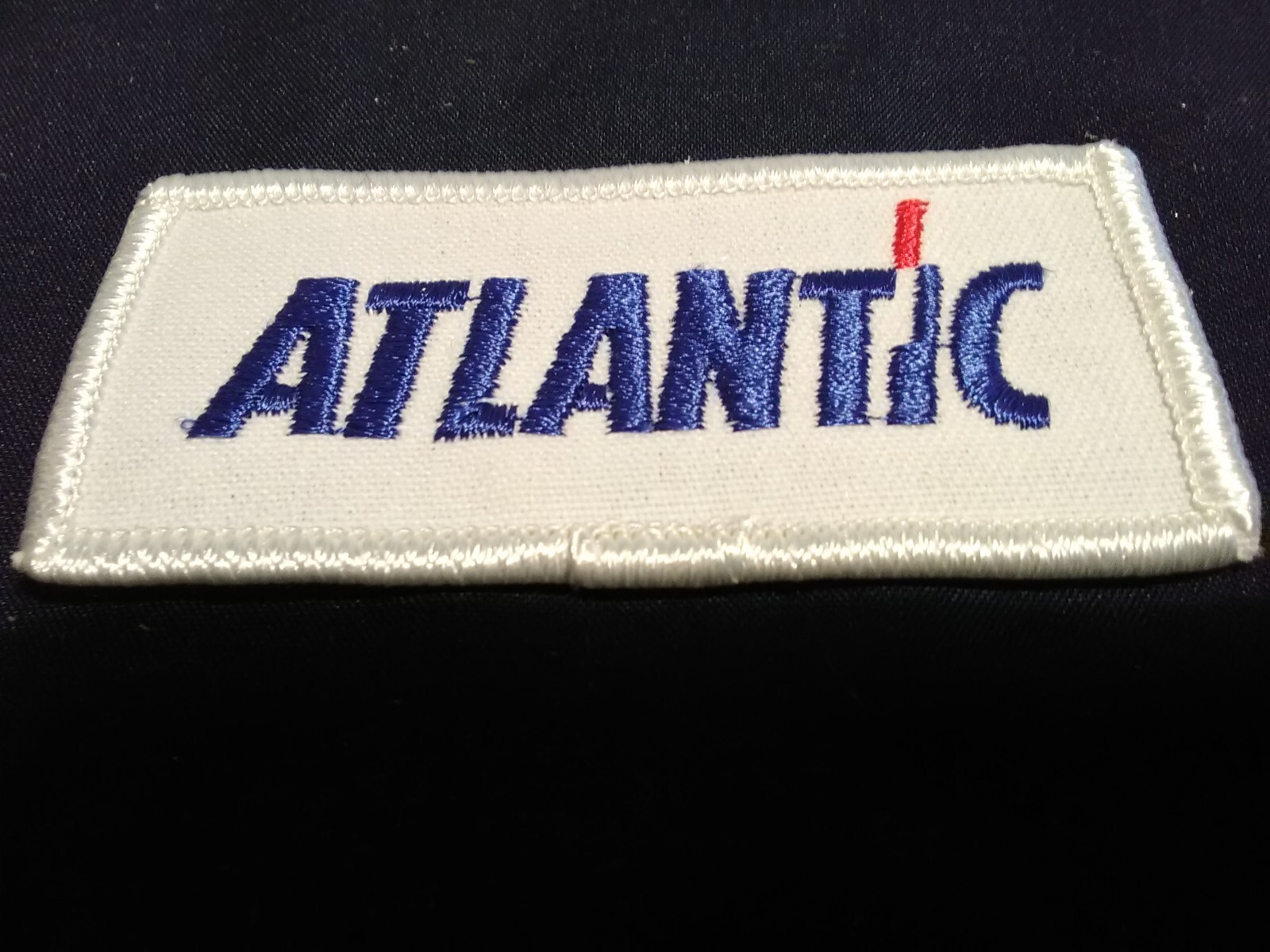 5 Vintage Atlantic Gas Station Attend Patches - Embroidered Petroliana Unused